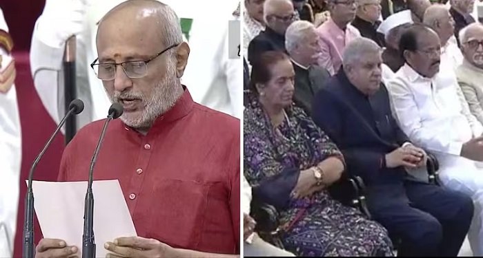 CP Radhakrishnan: सीपी राधाकृष्णन ने ली उपराष्ट्रपति पद की शपथ, शपथग्रहण समारोह में दिखे जगदीप धनखड़