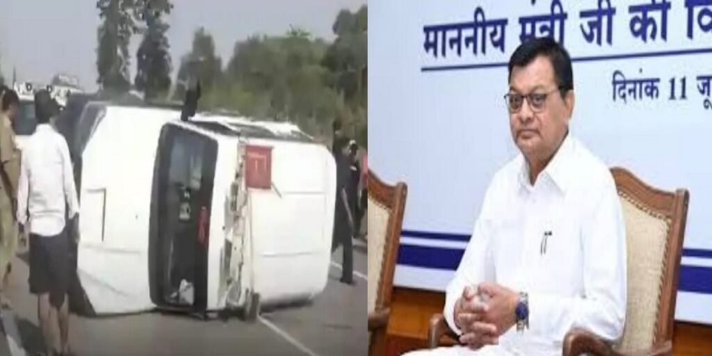 Chhattisgarh : नेशनल हाईवे-130 पर लखनलाल देवांगन का काफिला हादसे का शिकार, मंत्री बाल-बाल बचे