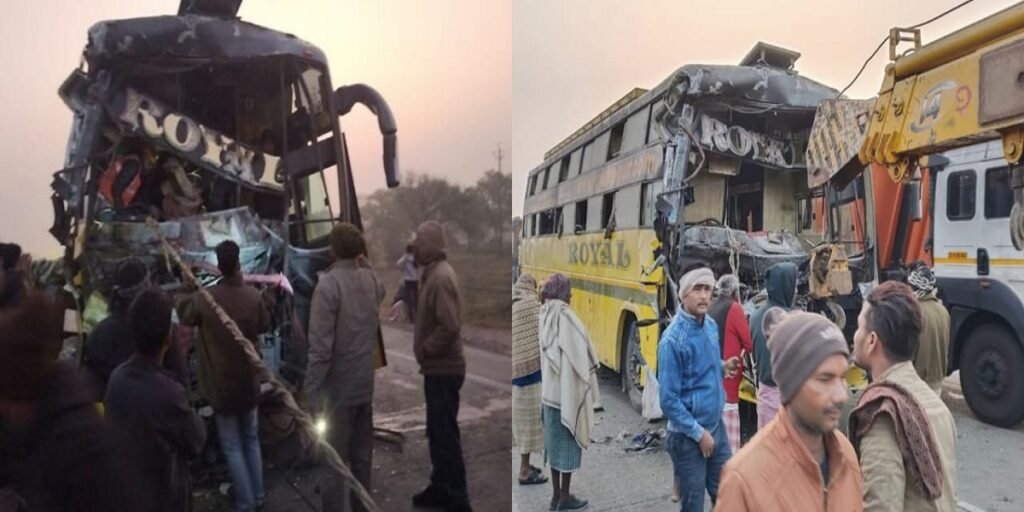 CG में दर्दनाक सड़क हादसा: तेज रफ्तार बस ने खड़े ट्रेलर को मारी टक्कर, 16 यात्री घायल…11 की हालत गंभीर