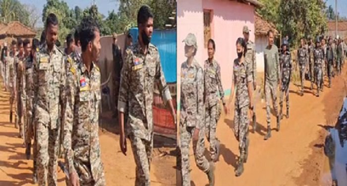 Kanker Conversion Case: धर्मांतरित शव दफन विवाद के बाद तेवड़ा में शांति, पुलिस ने निकाला फ्लैग मार्च